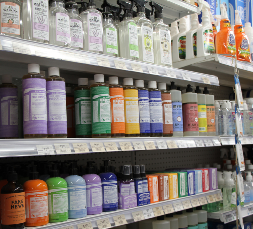 Cleaning Products Display in store