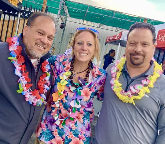Ace for business luau party